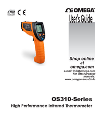 Thumbnail of document Manual - OS-310-501 -20 to 1650°C, 50:1 High Performance Infrared Thermometer
